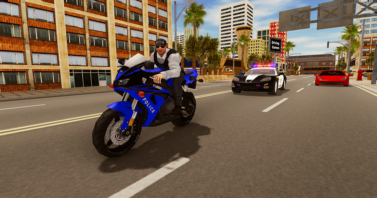 Polis Motosiklet Sürücüsünü Kovaladı